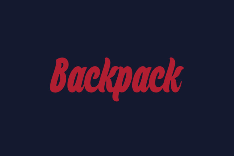 Backpack font