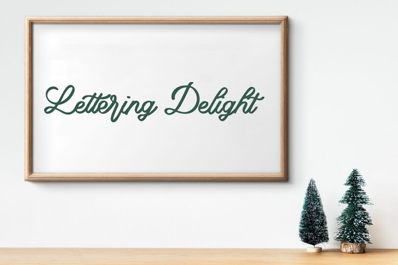 Lettering delight font