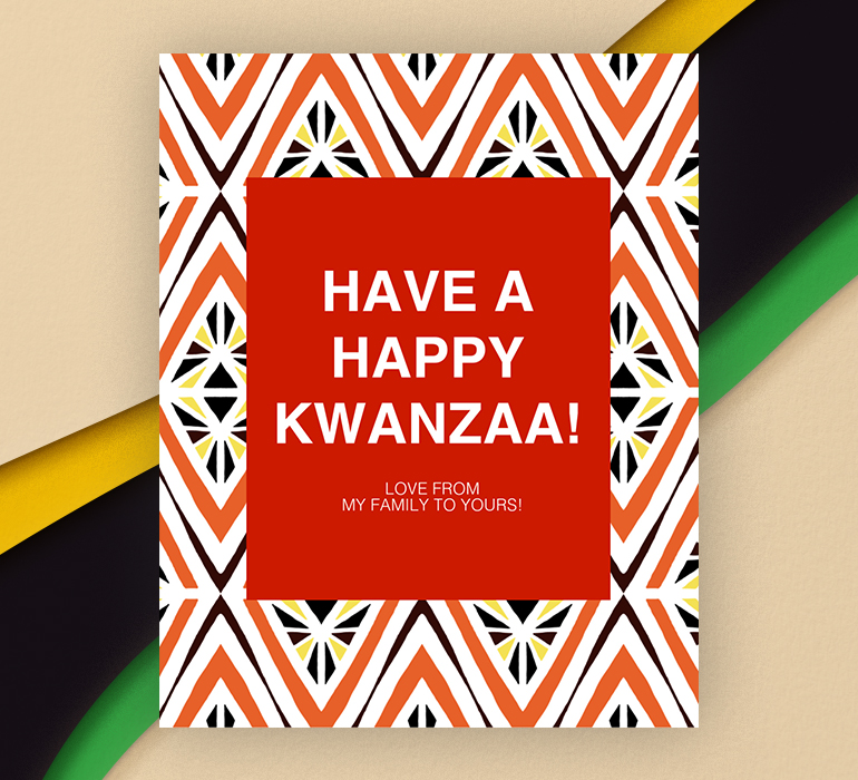 Kwanzaa greeting card