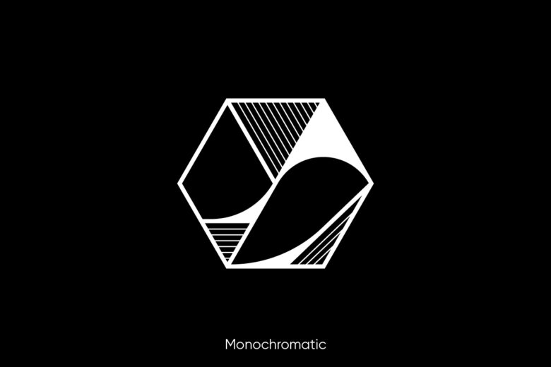 Monochromatic logo