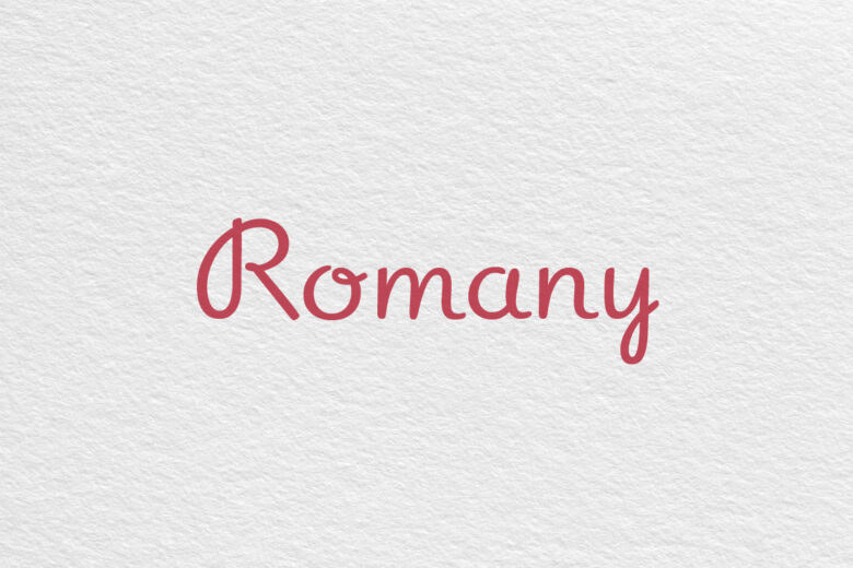 Romany font