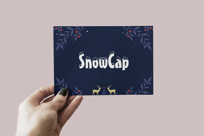 Snowcap font