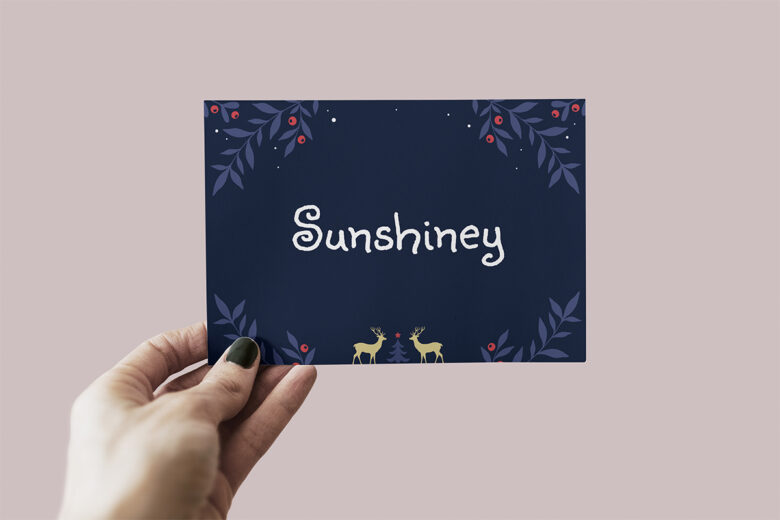 Sunshiney font