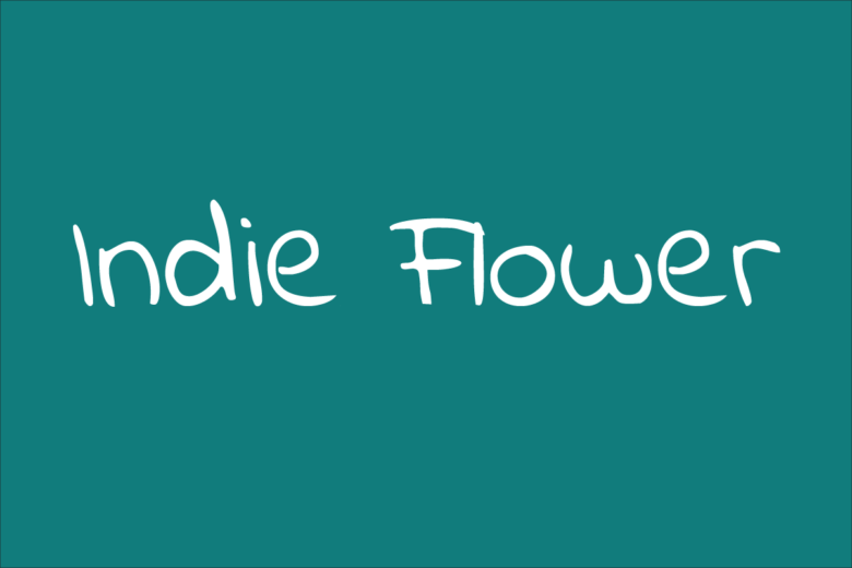 indie Flower Cursive Calligraphy Font