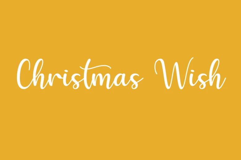 Christmas Wish Cursive Calligraphy Font