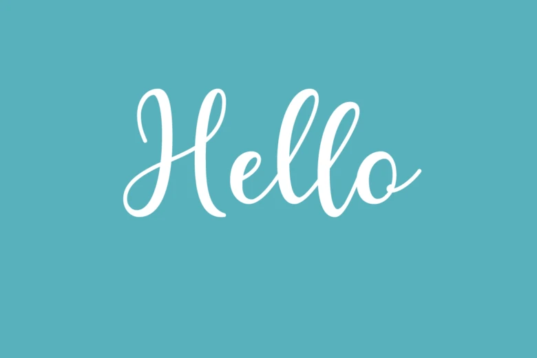 Hello Cursive Calligraphy Font