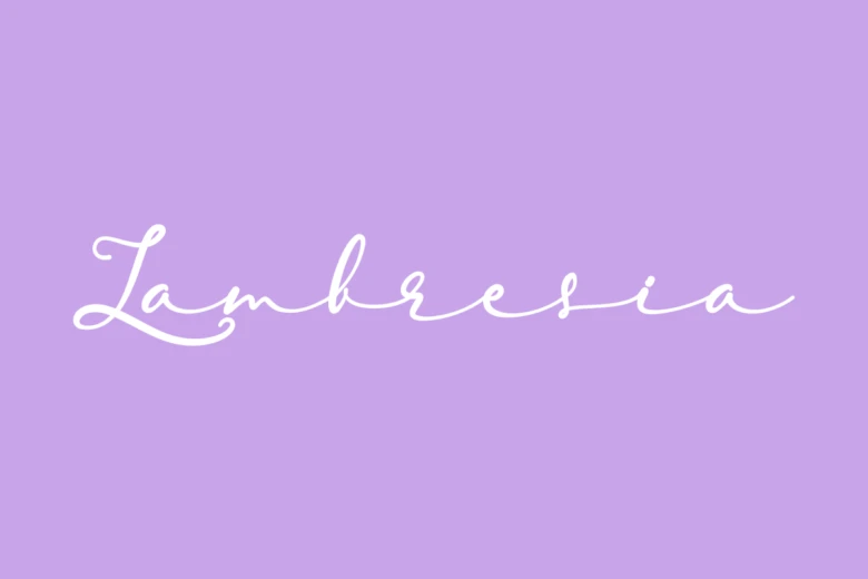 Lambresia Cursive Calligraphy Font