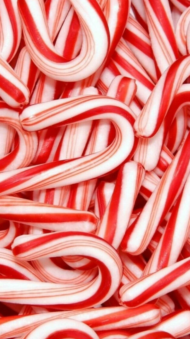 Candy canes up close shot