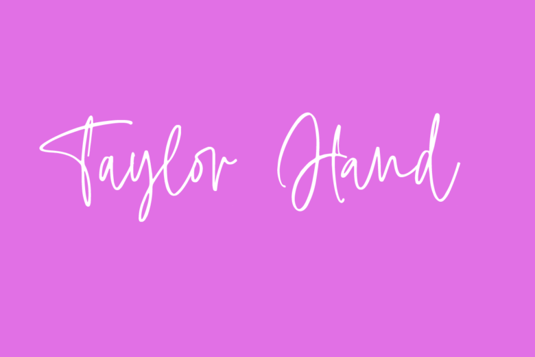 Taylor Hand Cursive Calligraphy Font
