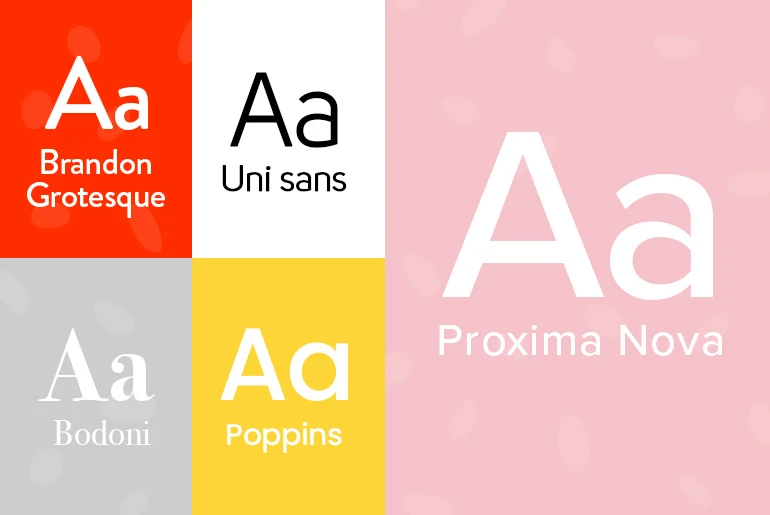 Sans serif fonts