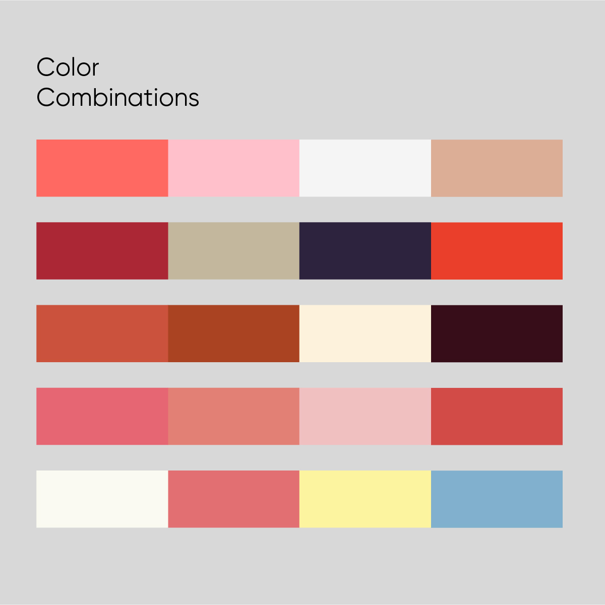 Pastel Plain Color Palette