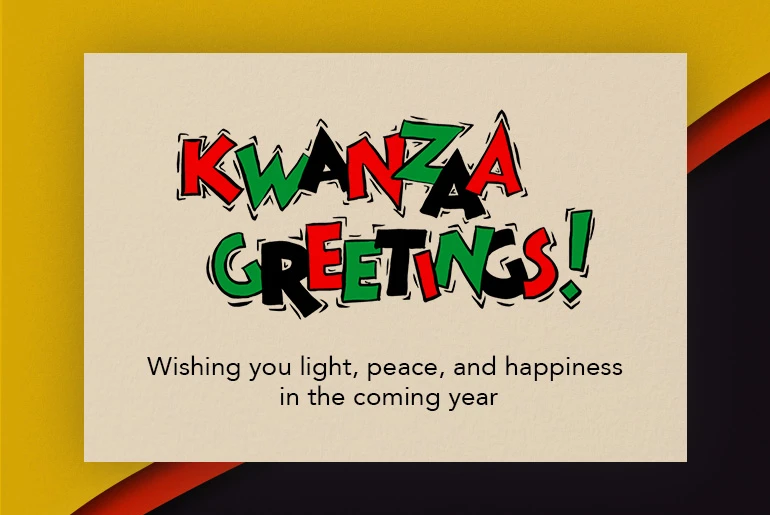Kwanzaa greeting card