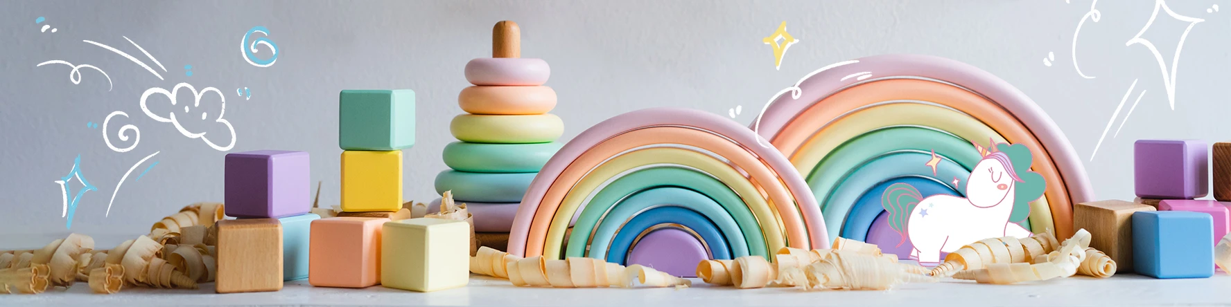 Etsy Banner Photo with kids toys