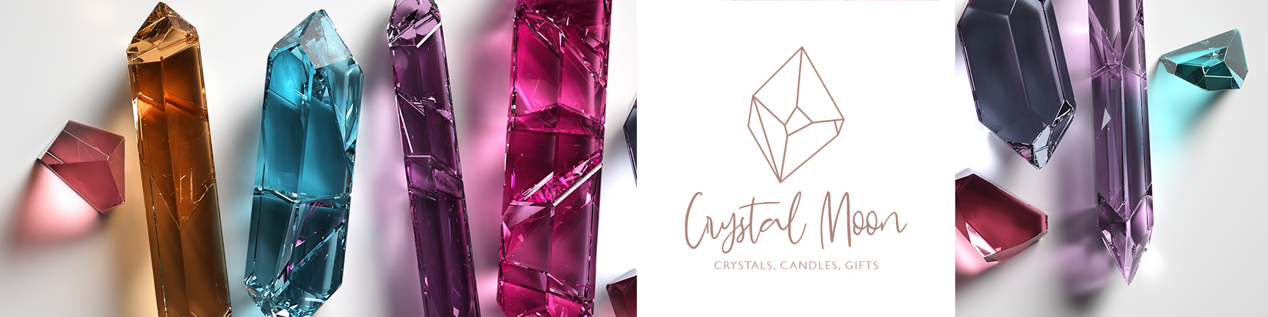 Etsy banner for crystal store