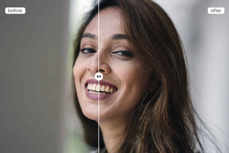 upscale image portrait of a women made with PicsArt photo editing software