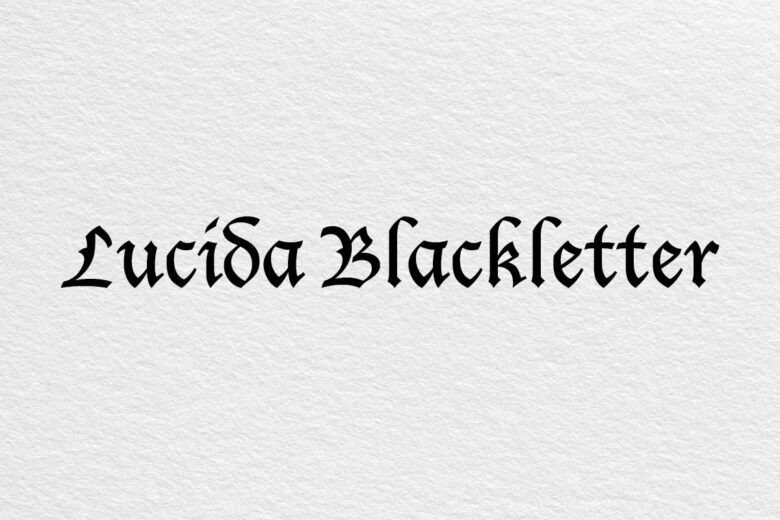 Lucida Blackletter