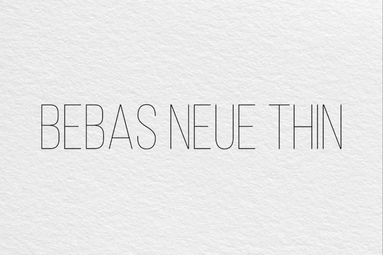 bebas neue thin