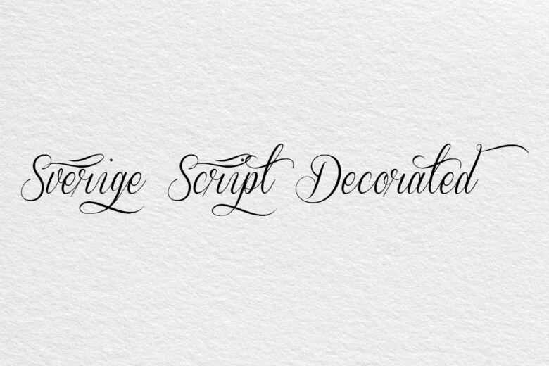 Sverige Script Decorated