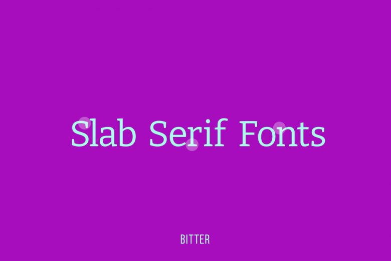 slab serif font example