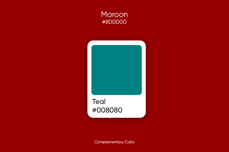 complementary colors maroon