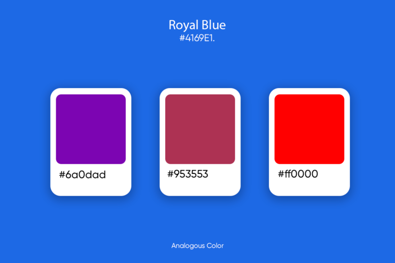 royal blue analogous