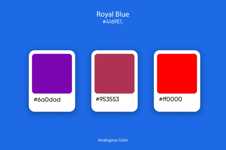 royal blue analogous