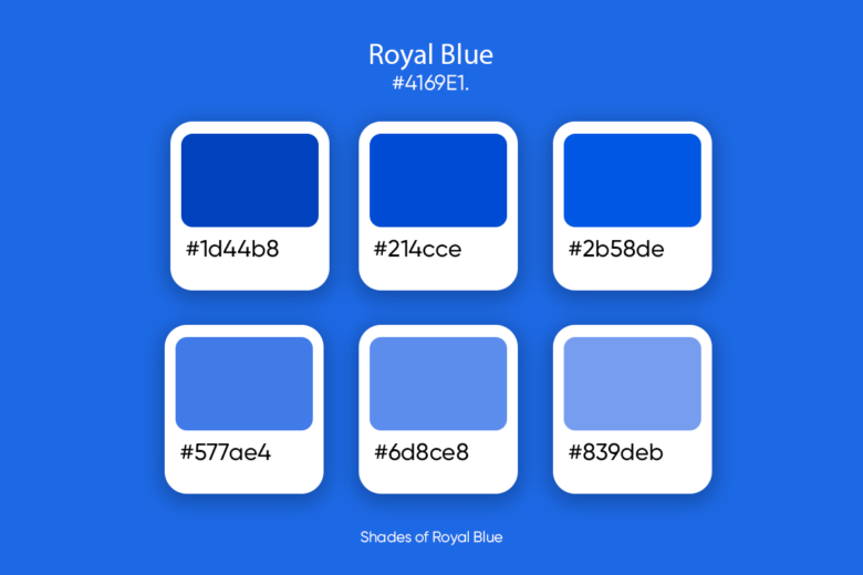 shades of royal blue