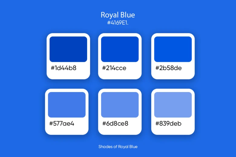 shades of royal blue