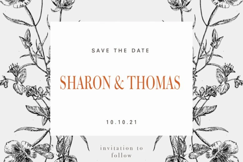 homemade wedding invite