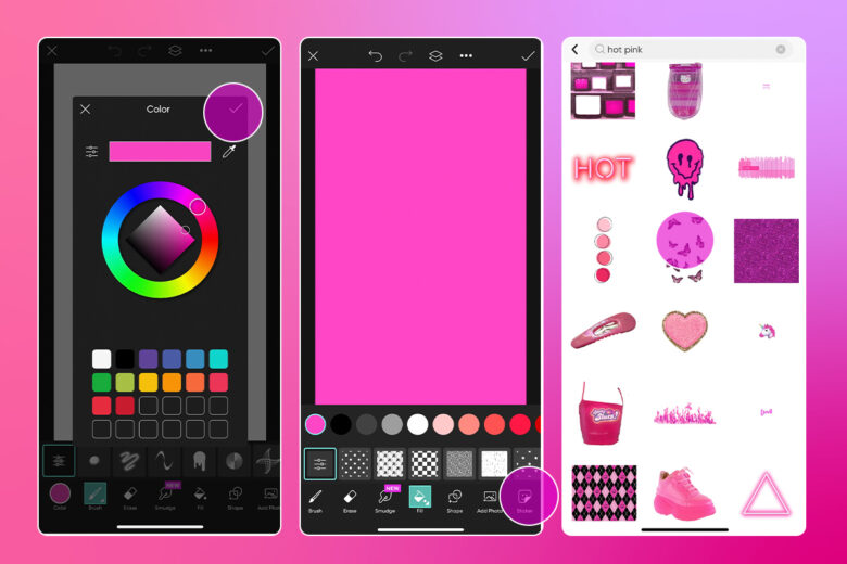 Tinder Pink Circles Color Scheme » Brand and Logo  Color palette pink, Pink  paint colors, Pink paint