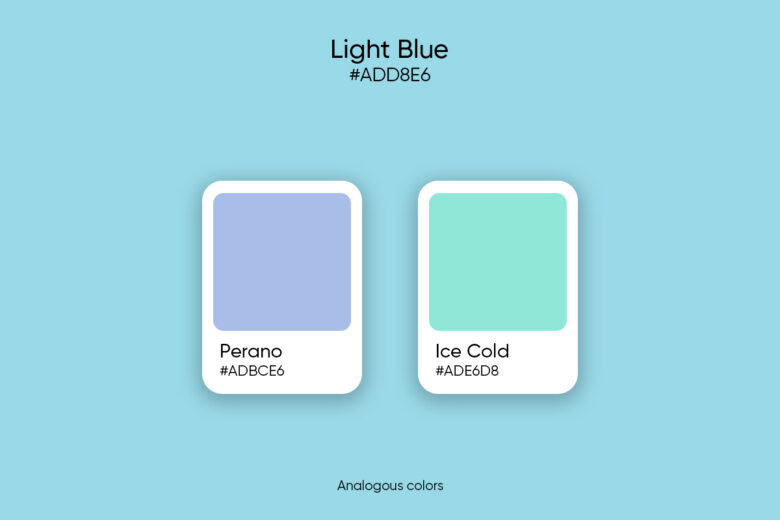 light blue analoguous