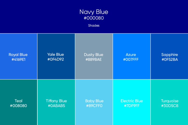 Blue Tone Color Code Infoupdate