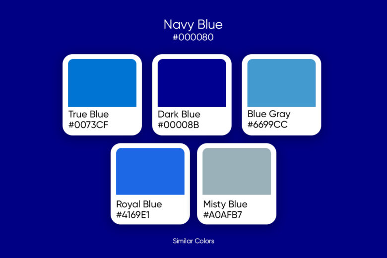 What is considered a dark blue colour? Is it a navy blue or a royal blue? -  Quora