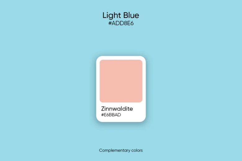 light blue complementary color