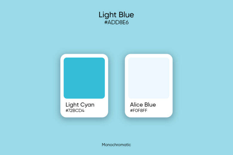 light blue monochromatic