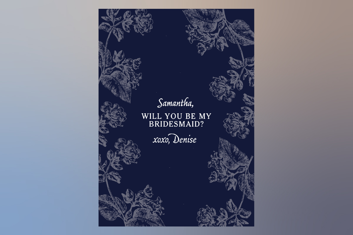 bridesmaid proposal card template