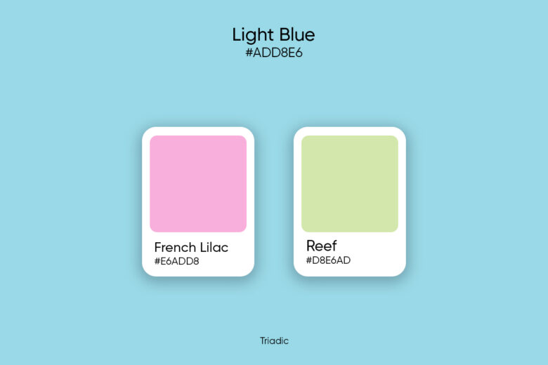 light blue triadic