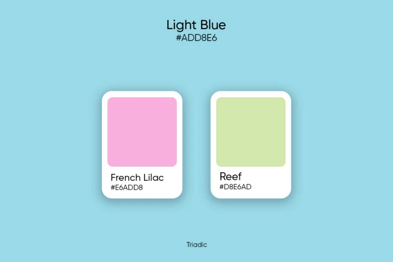light blue triadic