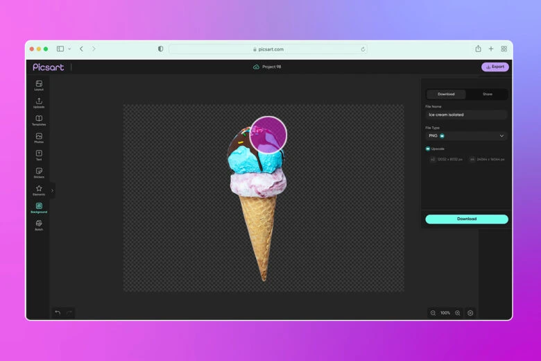 make an image transparent online step 3