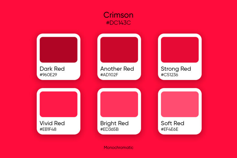 crimson monochromatic