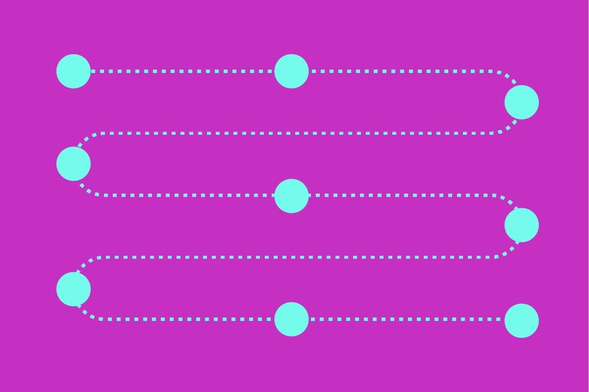 how to visually illustrate a timeline in a fun way