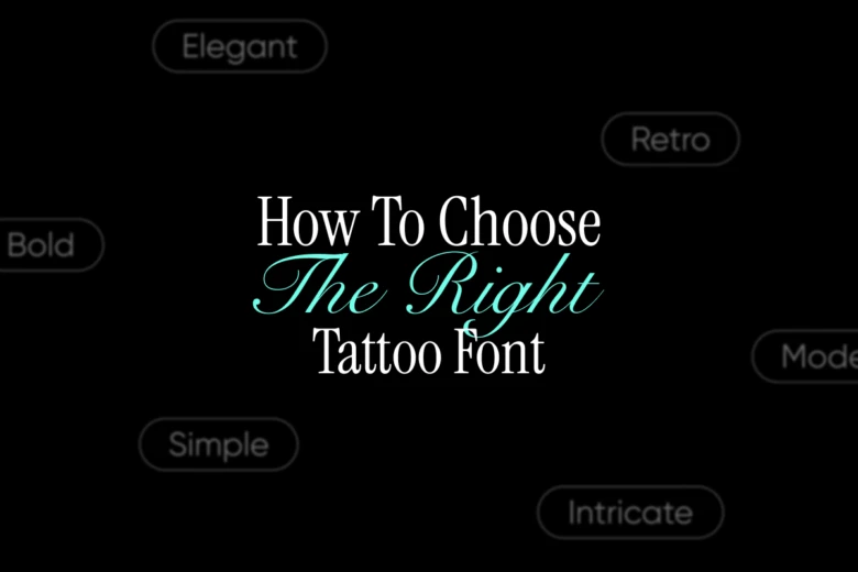 choose the right tattoo font