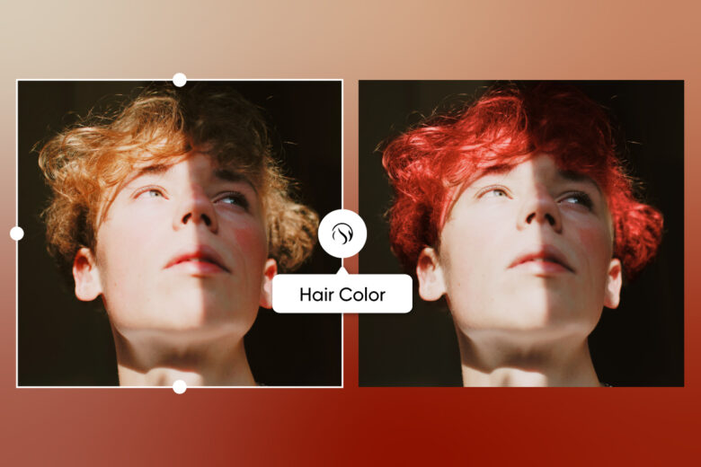 virtual hair color change
