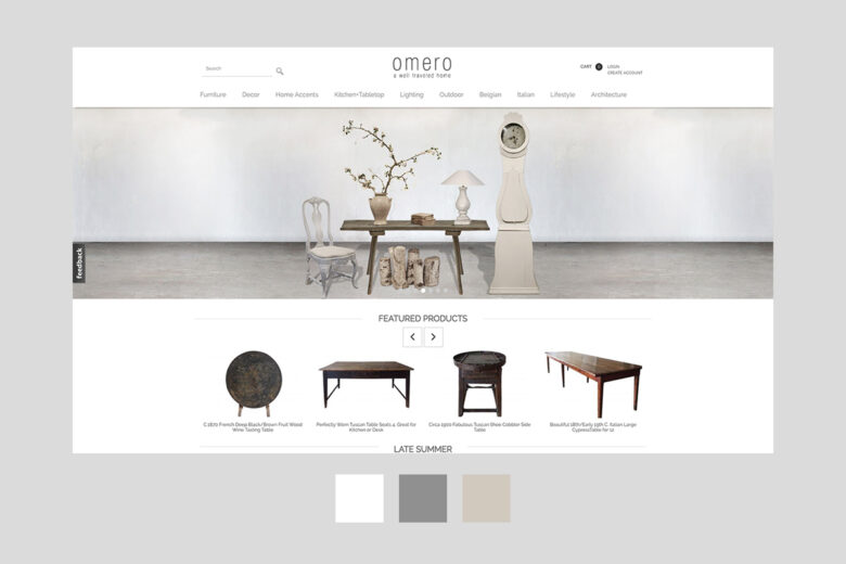 Antique website design