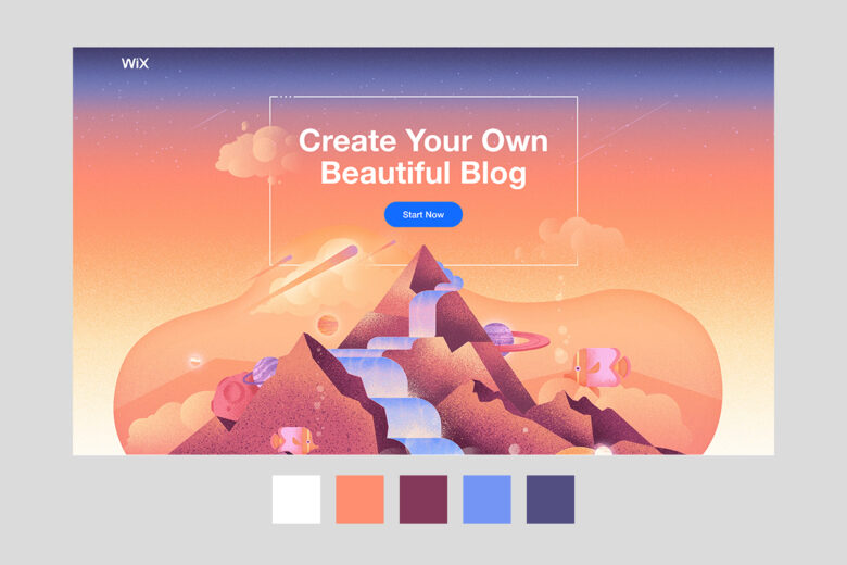 Blogger website color schemes