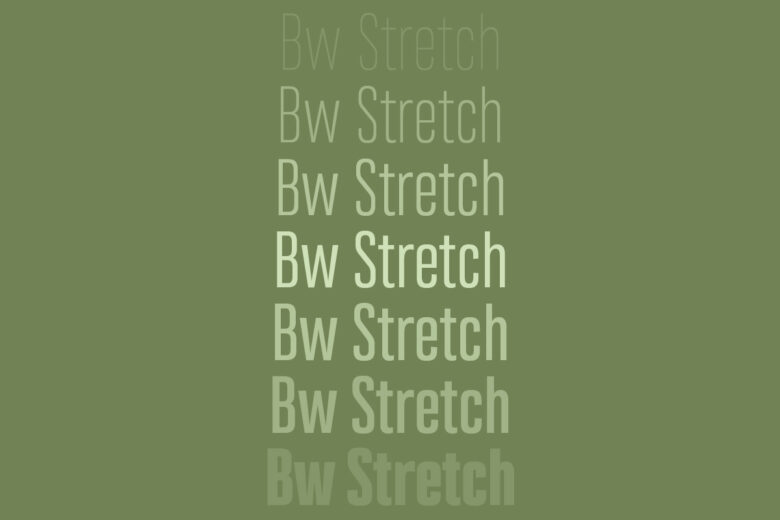Bw Stretch font