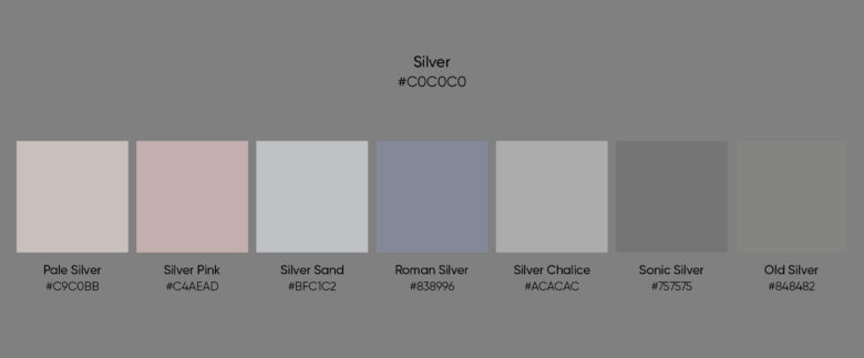 metallic silver color swatch