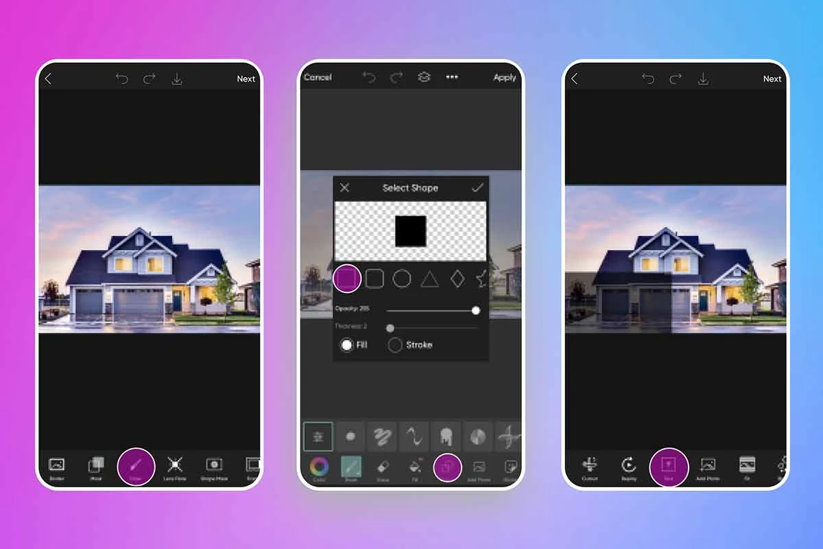 how to add text to a real estate listing photo in picsart