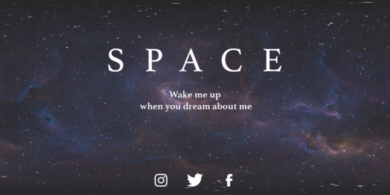 Twitch Banner Space Theme