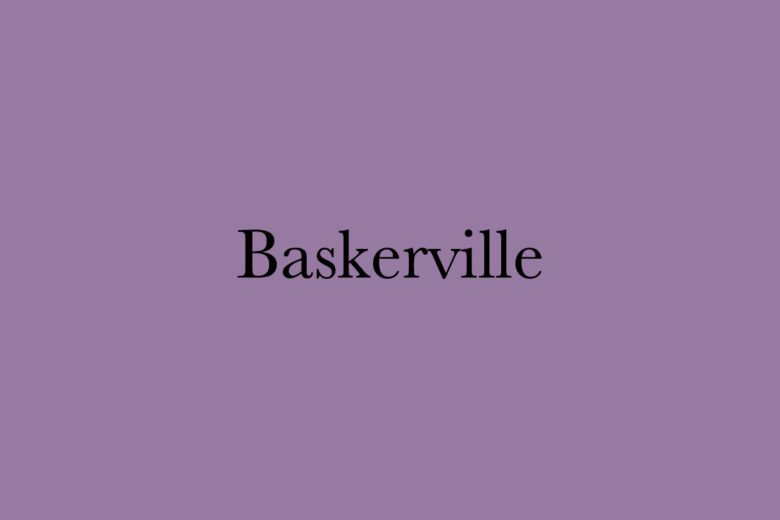 Baskerville font